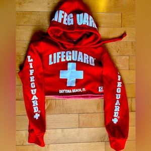 LIFEGUARD Brand Cropped Hoodie
